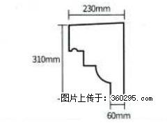 产品分解图型 - 檐口线，型号：SX311-YK-3，规格：230x310mm(3) - 益阳三象EPS建材 yiyang.sx311.cc